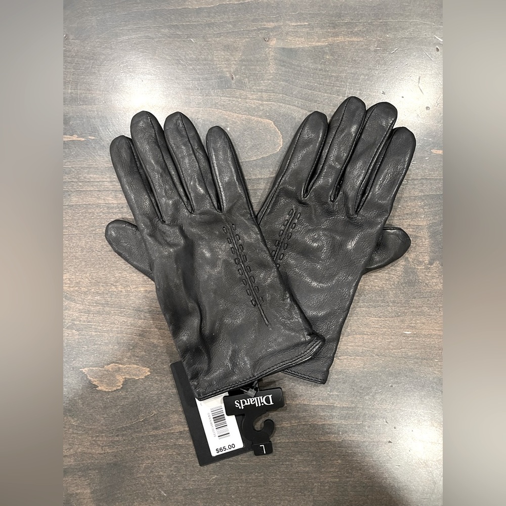 Leather gloves, Dillards, large